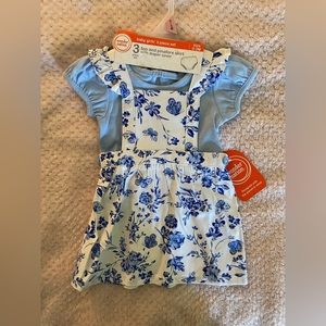 SOLD ❌❌Cute Pinafore Skirt Set